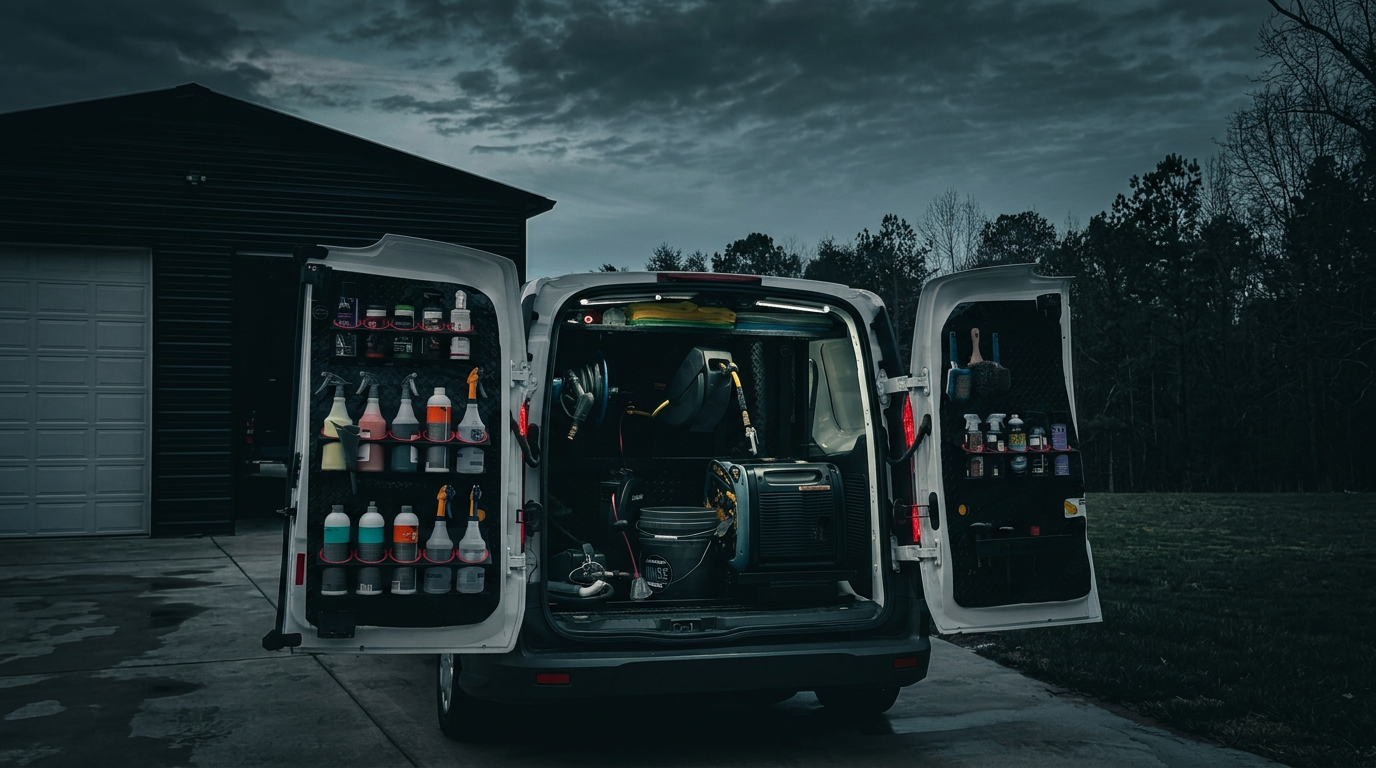 Shadburns mobile detailing van fully equipped and ready